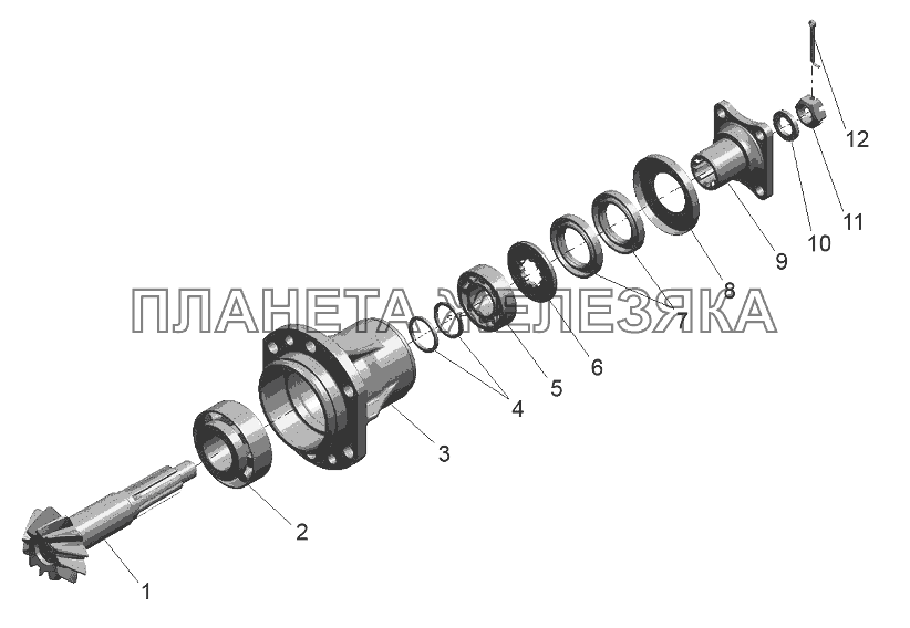 Главная передача ПВМ Беларус-952.5