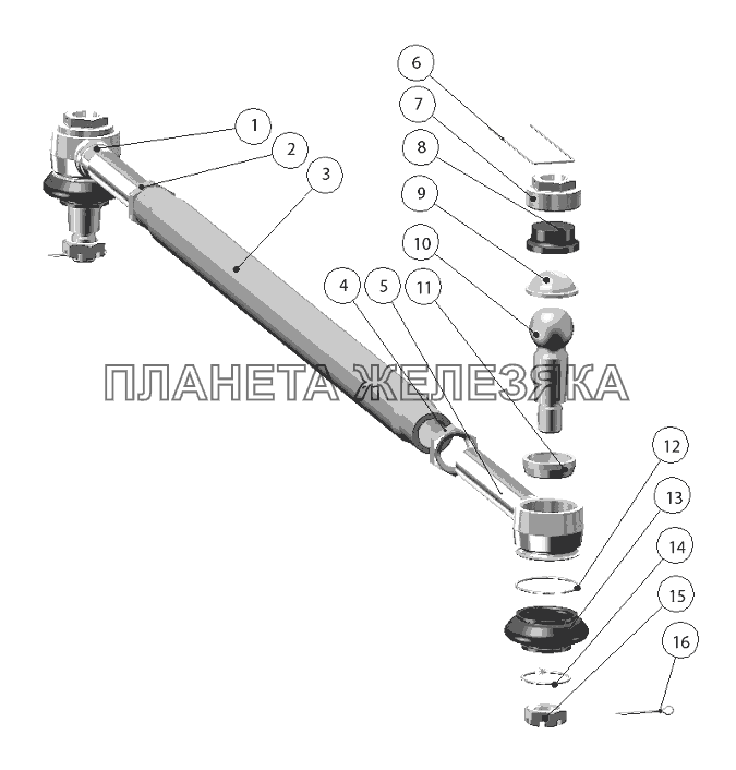 Тяга рулевая Беларус-952.5