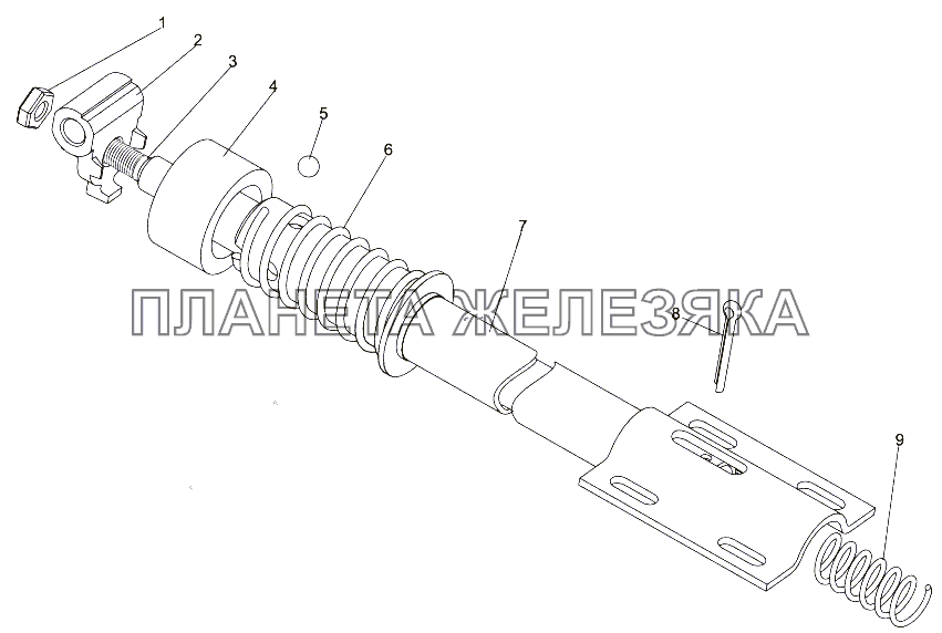 Механизм промежуточный 69237-1703325 МЗКТ-65151 