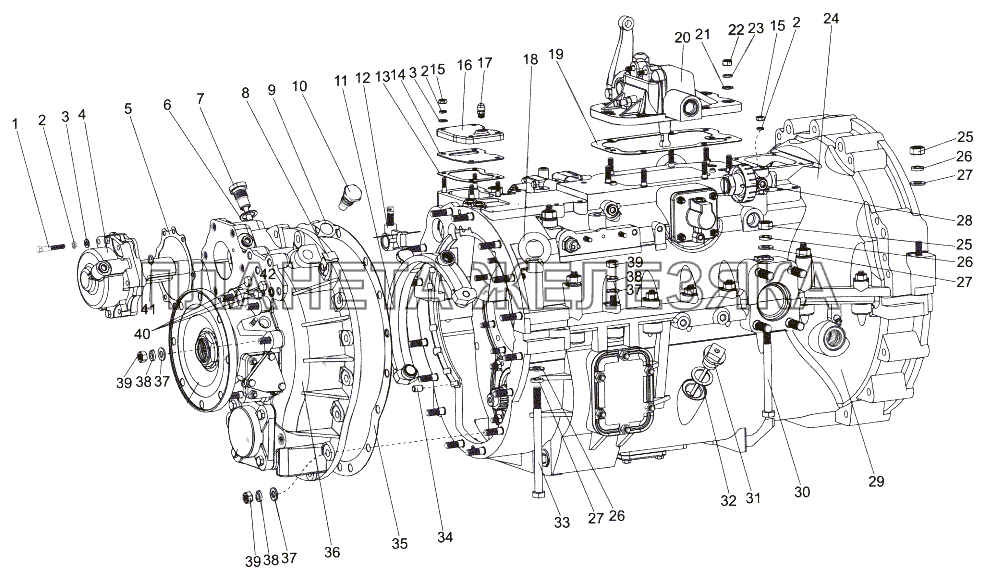 Коробка передач 202-1700050-11 МЗКТ-65151 