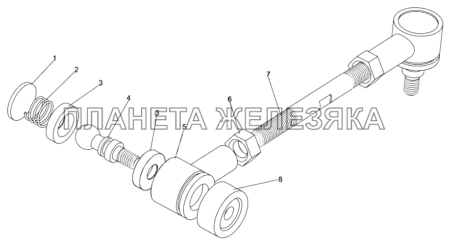 Тяга 69237-1703490 МЗКТ-65151 