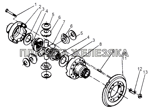 Дифференциалы 6923-2403010,6923-2503010 МЗКТ-65151 