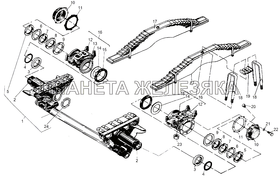 Подвеска балансирная 69237-2910012-11 МЗКТ-65151 