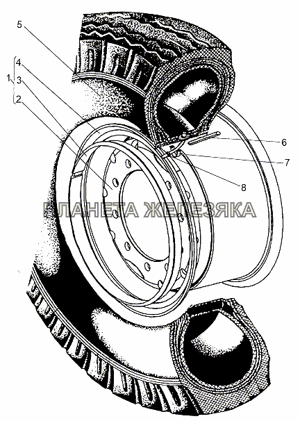 Колесо 69237-3101011-20 МЗКТ-65151 