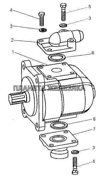 Насос 69237-3431010-01 МЗКТ-65151 