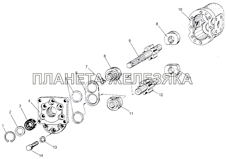 Насос 69237-3407310 МЗКТ-65151 