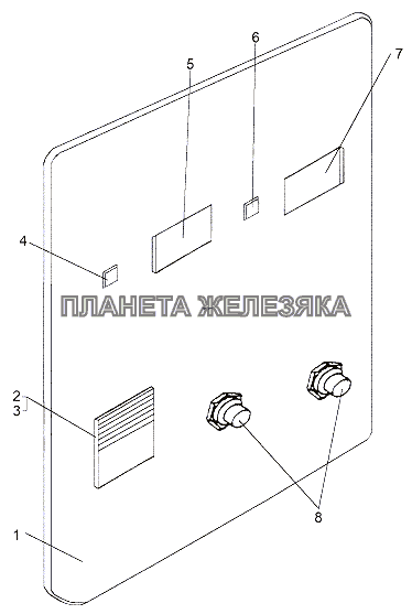 Панель управления платформой 6515-3800010 МЗКТ-65151 