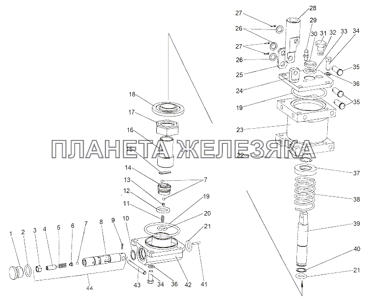 Насос опрокидывающего механизма 79092-5004010 МЗКТ-65151 