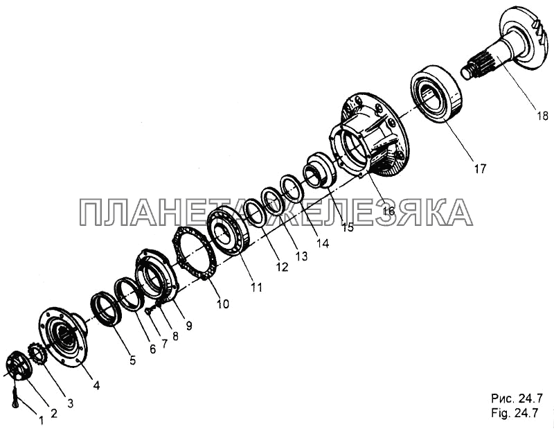 Шестерня ведущая МЗКТ-65158