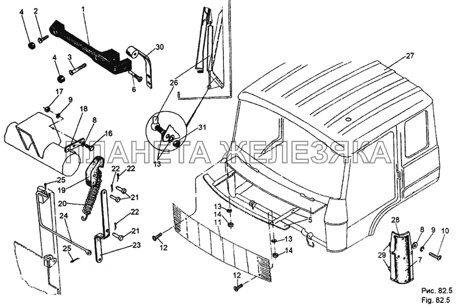 Каракас кабины МЗКТ-65158