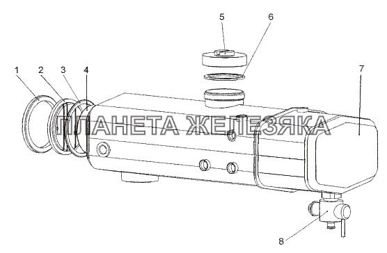 Бачок расширительный 79092-1311010-20 МЗКТ-652511