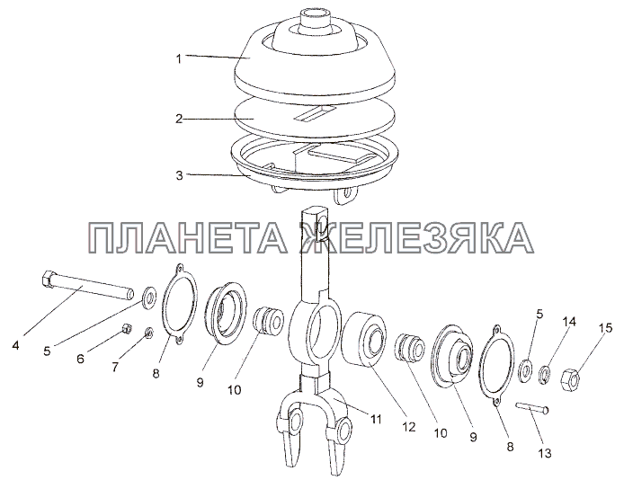 Шарнир 652511-1703416 МЗКТ-652511