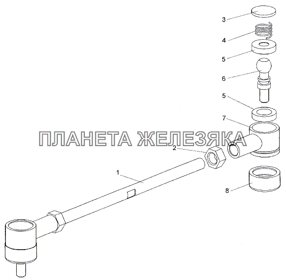 Тяга 6525-1703490 МЗКТ-652511