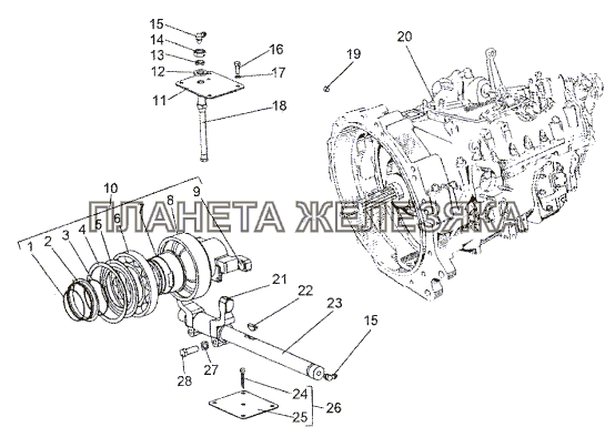 Коробка передач 65151-1700045-90 МЗКТ-652511