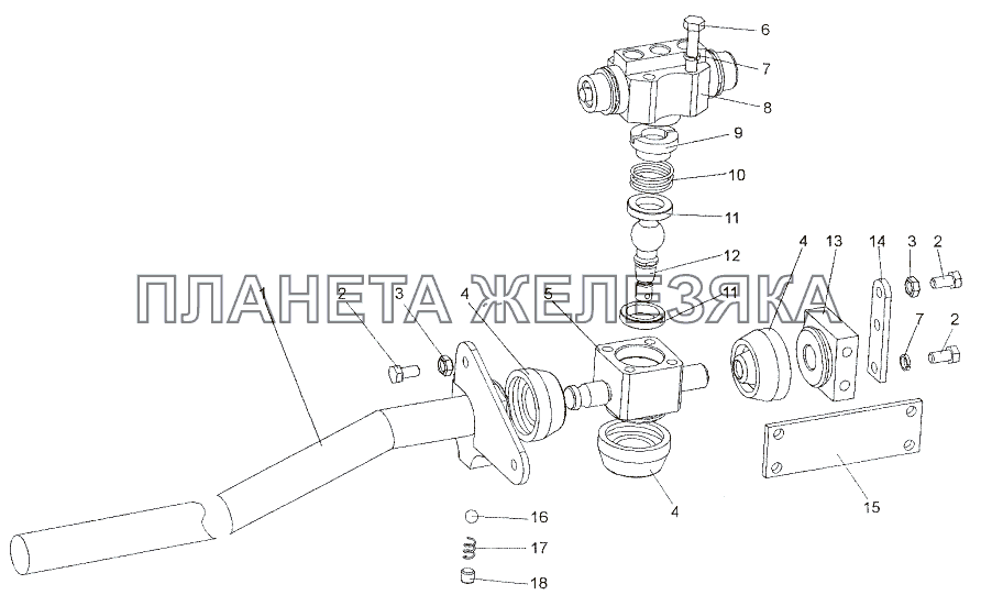 Тяга 652511-1703620 МЗКТ-652511