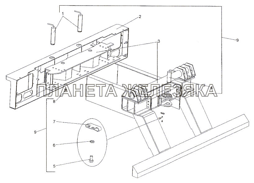 Рама 652511-2800001 МЗКТ-652511