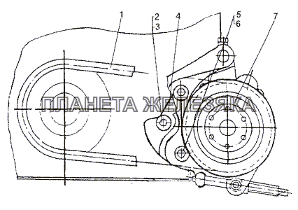 Установка насоса МЗКТ-652511