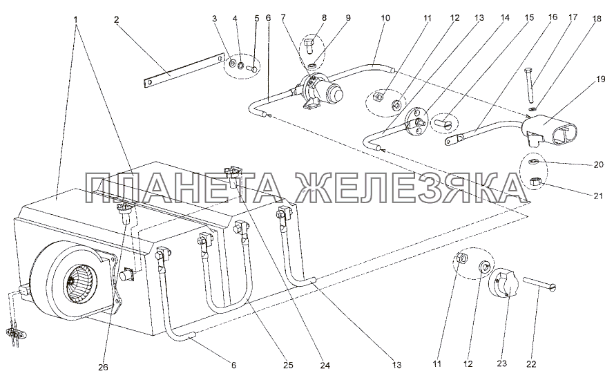 Установка аккумуляторных батарей МЗКТ-652511