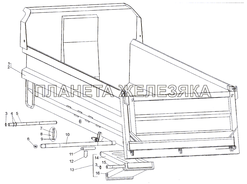 Установка платформы МЗКТ-652511