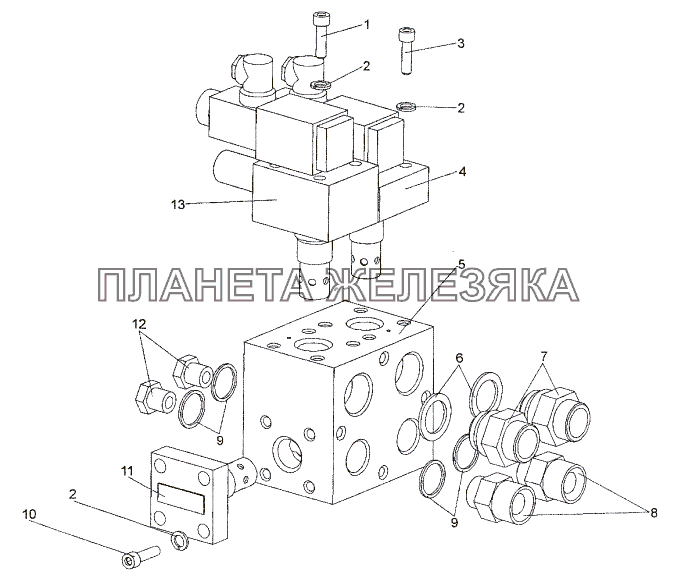 Клапанная коробка 6515-8606158 МЗКТ-652511