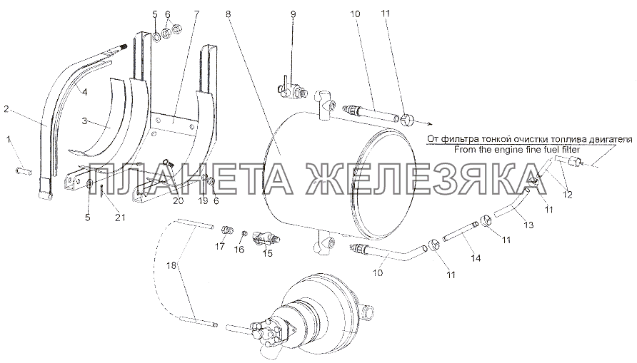 Агрегаты топливопитания подогревателя МЗКТ-79011