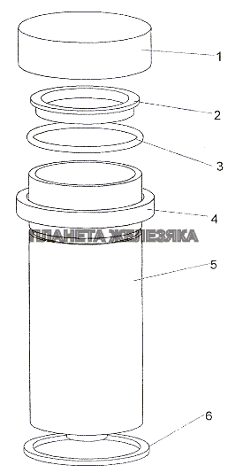 Бачок 6923-1602250 МЗКТ-79011