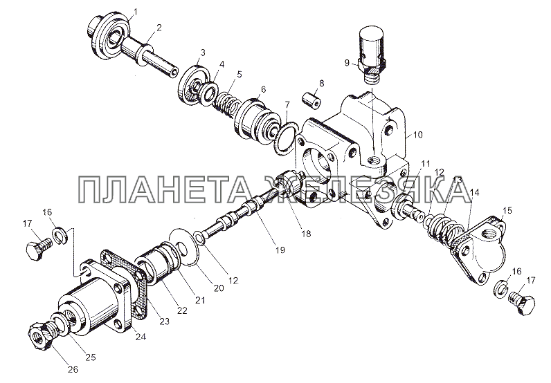 Воздухораспределитель 201-1723010 МЗКТ-6527