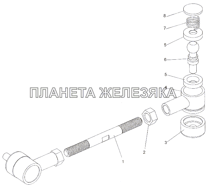 Тяги 69237-1703490, 6923-1703490 МЗКТ-7401