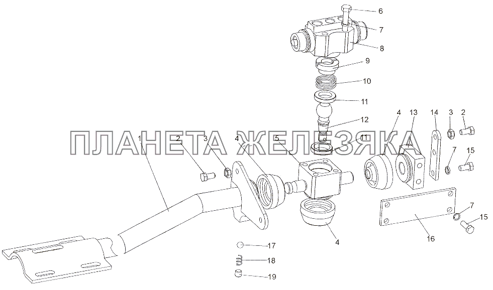 Тяги 6527-1703620, 7402-1703620 МЗКТ-7402