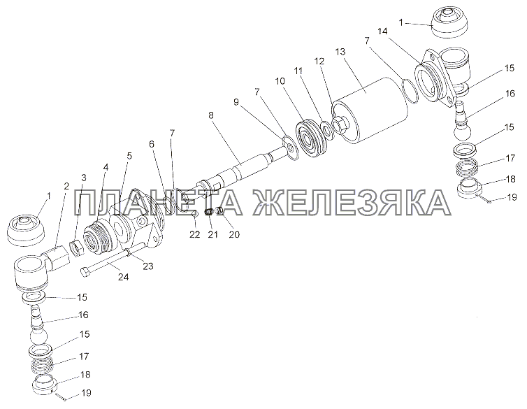 Цилиндр 692374-1703610 МЗКТ-7402