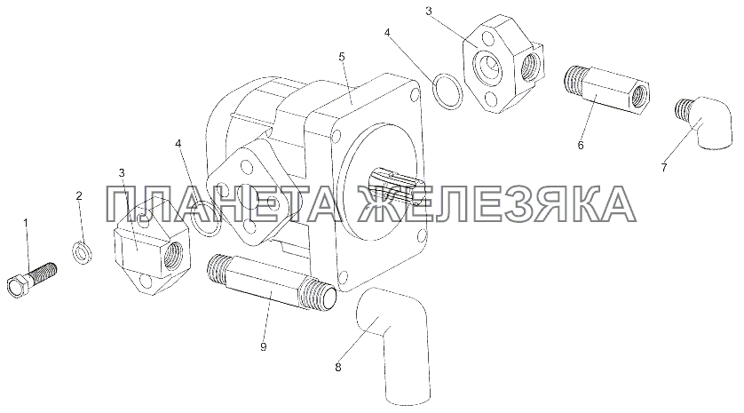 Насос 6923-1808010-10 МЗКТ-79011