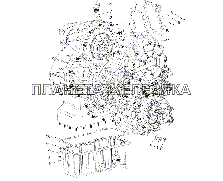 Раздаточная коробка K8007-1800020-30 МЗКТ-7401