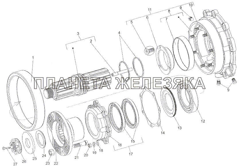 Крышка К8007-1802190 МЗКТ-7401