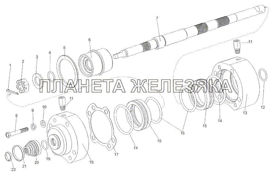 Пневмопереключатель 7930-1803100-10 МЗКТ-79011