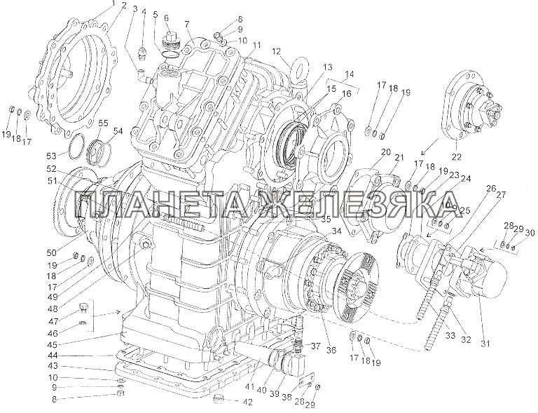 Раздаточные коробки 6527-1800020, 6527-1800020-10 МЗКТ-79011