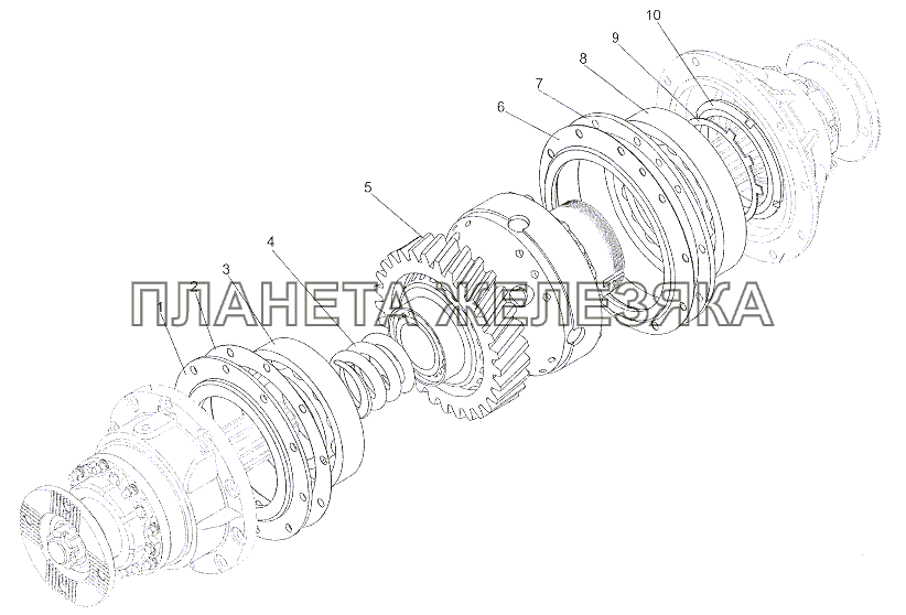 Ведомый вал МЗКТ-79011