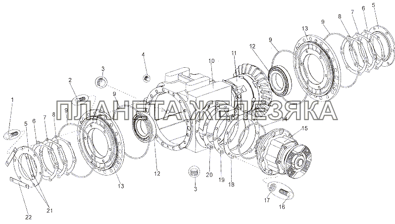 Редукторы 6527-2302010, 7402-2302010 МЗКТ-6527