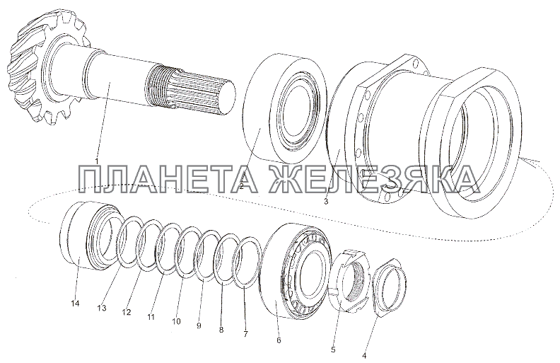 Шестерни ведущие 6527-2322021, 8022-2402021 МЗКТ-79011