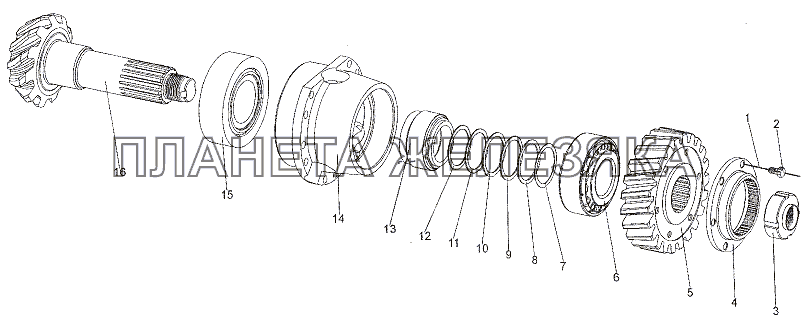 Шестерни ведущие 65151-2502021, 65271-2502021 МЗКТ-6527