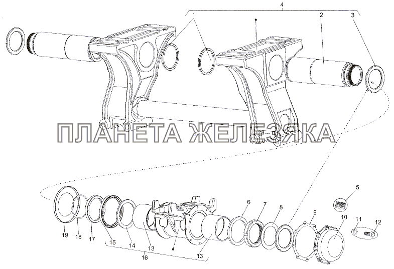 Подвеска балансирная МЗКТ-7402