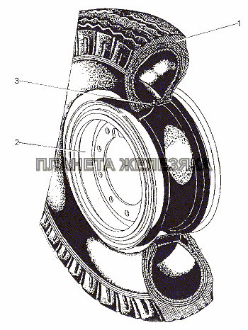 Колесо 7004-3101011 МЗКТ-6527