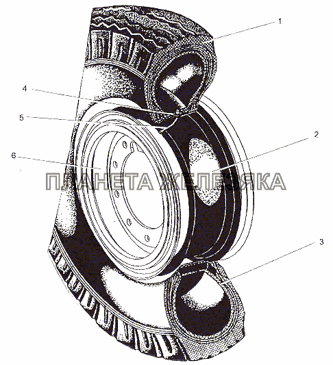 Колесо 7004-3101011 МЗКТ-7401