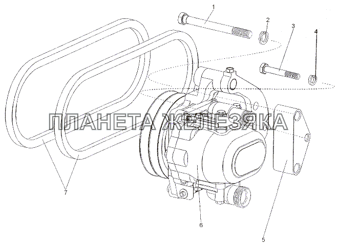 Установка насоса МЗКТ-79011