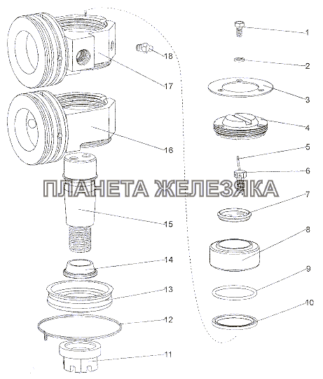 Наконечники 652511 -3405039-10, 692374-3405039 МЗКТ-7402