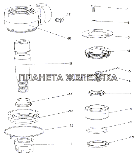 Наконечник 6527-3405040 МЗКТ-7401