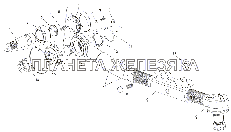 Тяга 65272-3414120 МЗКТ-6527