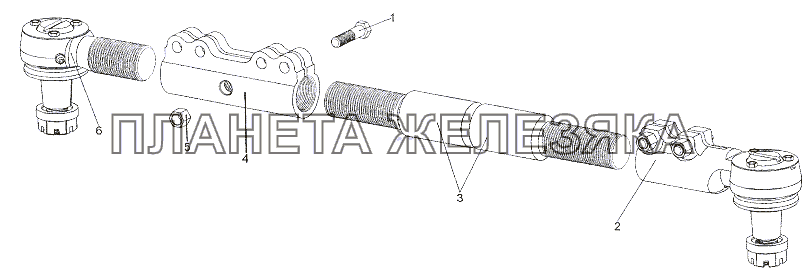 Тяга 6527-3414072 МЗКТ-79011