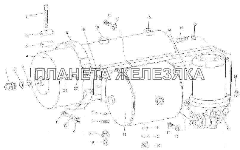 Установка аппаратов системы обезвоживания воздуха МЗКТ-7402