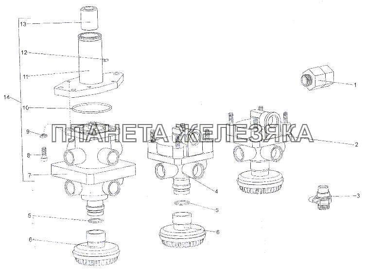 Установка тормозных аппаратов МЗКТ-7402