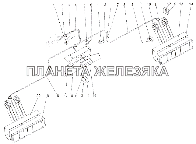 Установка задних фонарей МЗКТ-7401